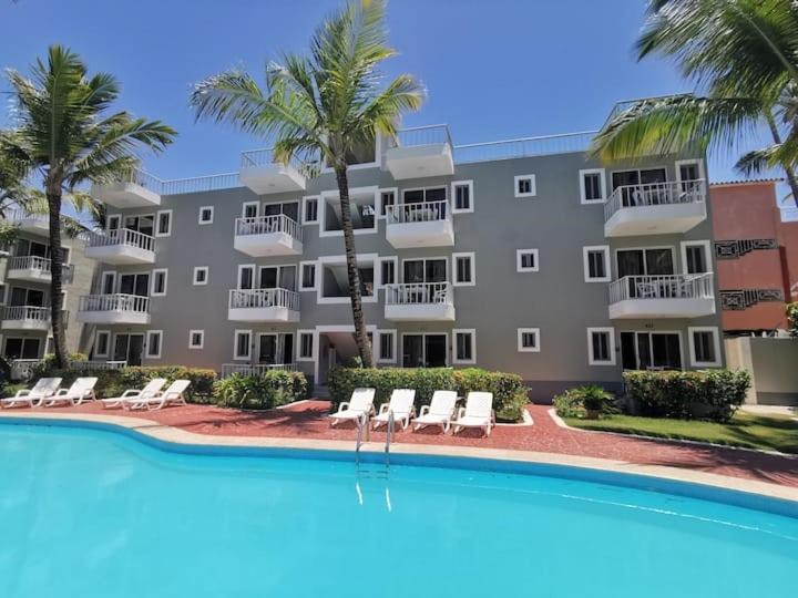 Caribbean Studios Tropicana With Pool - Playa Los Corales 蓬塔卡纳 外观 照片