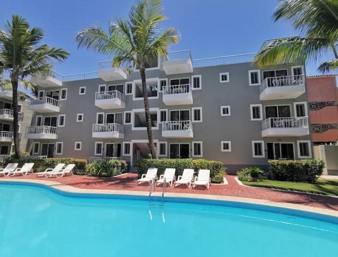 Caribbean Studios Tropicana With Pool - Playa Los Corales 蓬塔卡纳 外观 照片