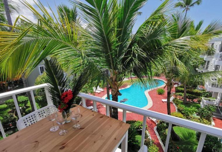 Caribbean Studios Tropicana With Pool - Playa Los Corales 蓬塔卡纳 外观 照片
